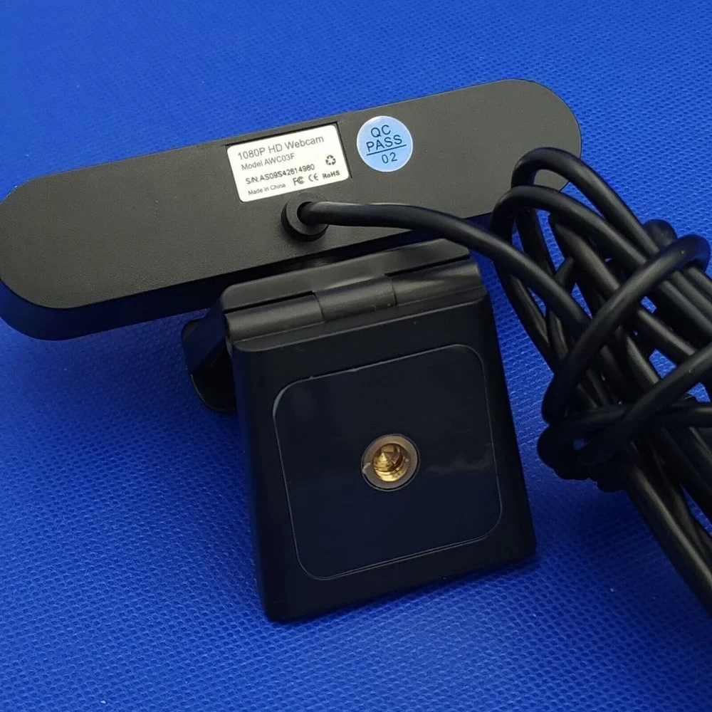 Aluratek 1080p‎ HD Webcam with Microphone AWC03F Black